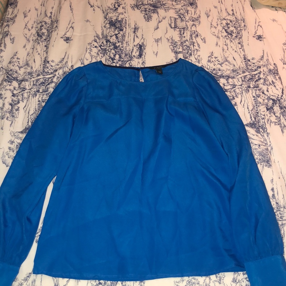 Beautiful Blue Jcrew Top